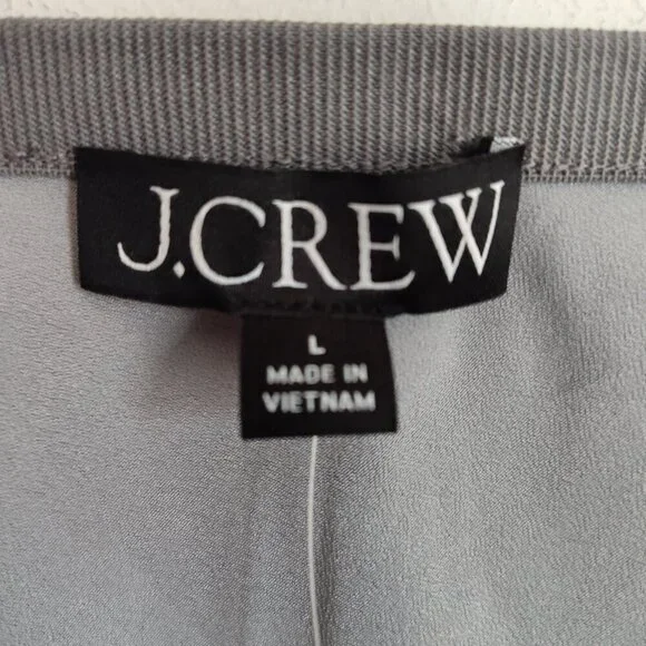 Ladies SZ L J Crew Gwyneth  Storm Cloud Chiffon Skirt - Picture 4 of 4